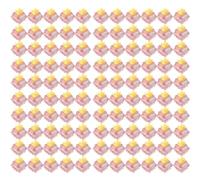 Fcuajdkq 110 piezas interruptor V3 interruptores silenciadores lubricados interruptor mecánico lineal táctil 5 intercambio caliente PA66 árbol de pesca de miel pre-lubricado