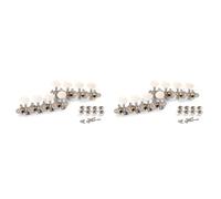 Fcuajdkq 16 clavijas de afinación de cuerda de mandolina, cabezales de máquina, clavijas L+R para instrumentos de mandolina, pieza de accesorio