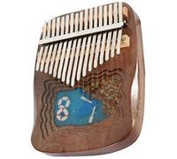 Fcuajdkq 17 Teclas Kalimba Pulgar Piano Portátil Dedo Piano Regalos para Niños y Adultos Principiantes con Instrucción Martillo Acorde