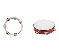 Fcuajdkq 2 panderetas musicales de 8 pulgadas, pandereta redonda, regalo de percusión para fiestas de KTV