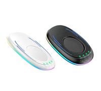 Fcuajdkq 2 piezas ratón Mover Jiggler RGB indetectable ratón movimiento mecánico pad con temporizador bloqueo pantalla prevención amistad conjunto piezas