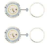 Fcuajdkq 2 relojes de cuarzo 705-3 705 con visualización de fecha, una más batería en el interior del movimiento estándar del reloj, plata