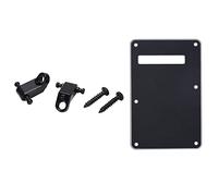 Fcuajdkq 2 retenedores de cuerda de árbol para guitarra eléctrica con golpeador, cubierta de cavidad de trémolo, placa trasera