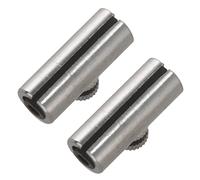 Fcuajdkq 2 supresores profesionales de metal con forma de para eliminar el tono de cuerda (plateado)