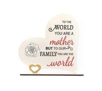 Fcuajdkq 2 Uds. Decoraciones de Escritorio de Madera para el Día de la Madre, Regalos para el Día de la Madre, Decoraciones Creativas para Oficina, Manualidades