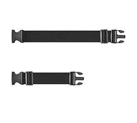 Fcuajdkq 2 unidades de equipaje correa cruzada cinturón de embalaje ajustable maleta de viaje correa cinturón de equipaje de nylon cinturón de equipaje, Negro , talla única