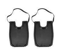 Fcuajdkq 2 unidades Series champú bandeja portátil para el cabello lavado herramientas champú lavabo para salón de peluquería estilo Care kit, negro
