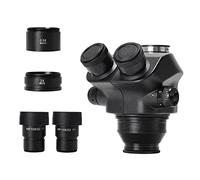 Fcuajdkq 3.5X-100X Microscopio estereoscópico Trinocular Microscopio Cabeza WF10X/22mm Ocular Goma Protección Ojo Microscopio Piezas de repuesto