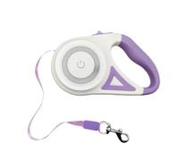 Fcuajdkq 3 Metros Linterna LED Correa para Mascotas Retráctil Iluminado Noche Al Aire Libre Caminar Manejar Antideslizante Suministros,C