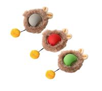 Fcuajdkq 3 Piezas de Juguetes Interactivos para Gatos, Pelota de Rodamiento Rápido, Juguetes de Caza para Gatos, Resistentes A Las Mordeduras, con Movimiento Automático y Activación