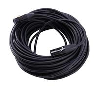 Fcuajdkq 3 xlr macho cable extensión micrófono cables extensión cable de audio línea negro para micrófono 2000 Cm