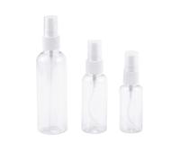 Fcuajdkq 30/50/100 ML Botella de Pulverización de Perfume de Plástico Transparente Recargables Vacías Portátil Bomba de Atomizador de Perfume, 15 Piezas Serías