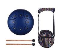 Fcuajdkq 5,5 Pulgadas Mini Tambor de Lengua de Acero 8 Tonos C Key percusion Instrument Hand Pan Tambor con Tambor Bolsa de Transporte, Azul