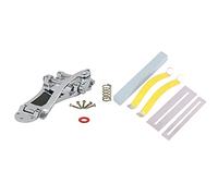 Fcuajdkq 5 protectores de trastes y lijado de trastes y 1 juego de tabla de tracción para guitarra eléctrica, jazz, puente de guitarra