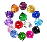 Fcuajdkq 50 Piezas de Prisma de Bola Colgante Facetado de Cristal K9 para DecoracióN del Hogar del Hotel de Despedida de Boda del áRbol de Feng Shui-20 Mm