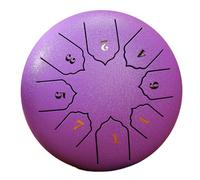 Fcuajdkq 6 Pulgadas 8 Tonos Sonido Tambor de Lluvia Tambor de Lluvia Exterior Instrumento de Percusión Yoga Meditación Exclusivo Violeta