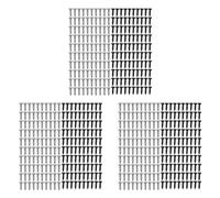 Fcuajdkq 600 tornillos de montaje para golpeador de bajo y guitarra, placa de arañazos, color plateado y negro