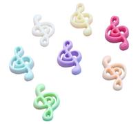 Fcuajdkq 70 unids Kawaii Nota musical Flatback Adornos Material de Scrapbooking Resina Multicolor de Teléfono DIY