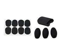 Fcuajdkq 8 parches para boquilla de saxofón alto y tenor, color negro, 0,8 mm y 1 juego de elevadores de llaves de palma de saxofón