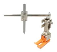 Fcuajdkq Accesorio de costura redondo máquina de coser herramienta auxiliar de torneado circular de aleación fácil de usar accesorios circulares de costura para