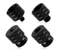Fcuajdkq Adaptador de Soporte de Micrófono de 4 Piezas, Adaptadores de Rosca de Micrófono de 1/4 Hembra A 5/8 Macho, Adaptador de Tornillo para Trípode de Cámara con Brazo de Micrófono