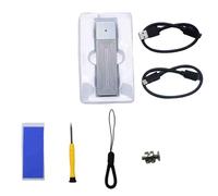 Fcuajdkq aleación de aluminio M.2 estado sólido SSD interfaz USB Tipo-C 3.2 10Gbps NVMe JMS583 acuerdo único con doble cableado piezas de repuesto para ordenador Accesorios Parte