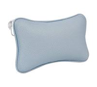 Fcuajdkq - Almohada de reposacabezas, 3D, con ventosas, cojín antideslizante, bañera de hidromasaje, almohada para baño, cuello y espalda (azul)