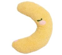 Fcuajdkq Almohada PequeñA para Gatos Protector de Cuello SueñO Profundo Almohada en Forma de U Gatito Reposacabezas para Gatos Interior, Amarillo