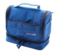 Fcuajdkq azul mujeres colgante cosmético bolsa viaje Necessarie portátil baño almacenamiento maquillaje vanidad organizador accesorios accesorios