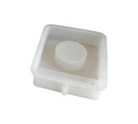 Fcuajdkq B Adornos Molde de Silicona Portavelas Base Molde de Silicona DIY Cemento Yeso Decoraciones para el Hogar Molde Molde de Resina