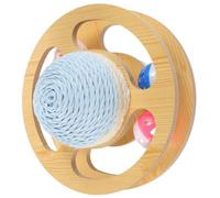 Fcuajdkq - Bandeja giratoria de sisal, juguete para suelo, gatito, rascador, , bola para rascar, , tabla de rascar, soportes para , , rascador B, fácil de instalar