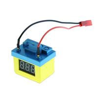 Fcuajdkq Batería de litio simulada LIPO alarma de bajo voltaje, decoración de garaje, alarma de bajo voltaje, fácil de operar