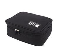 Fcuajdkq - Bolsa de maquillaje para mujer, color negro