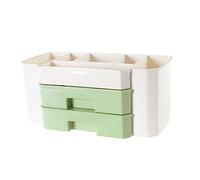 Fcuajdkq Caja de almacenamiento cosmético de oficina - Organiza fácilmente tus cosméticos y accesorios para el cabello verde