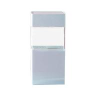 Fcuajdkq - Caja de almacenamiento de cepillo de maquillaje, soporte de cepillo de maquillaje, soporte de secado, almacenamiento cosmético, antipolvo, acrílico, organizadores de maquillaje, color azul