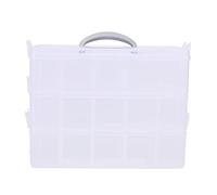 Fcuajdkq Caja de Almacenamiento de Maquillaje de Plástico Almacenamiento de Maquillaje Espacio de Oficina Comestics Maquillaje Caja de Pincel Lápiz Labial