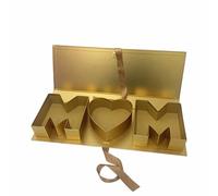 Fcuajdkq Caja de Flores para el Día de la Madre Caja de Regalo de Flores Vacía Embalaje Rellenable Caja de Regalo con Forma de Mamá de Cartón para el Día de la Madre de Flores,A