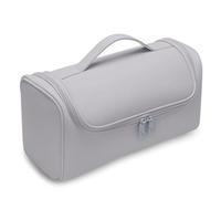 Fcuajdkq - Caja de secador de pelo portátil con gancho oculto, bolsa de herramientas de peluquería antideslizante, bolsa de almacenamiento impermeable de gran capacidad, color gris