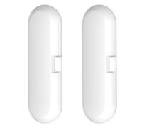 Fcuajdkq Caja de Viaje para Cepillo de Dientes EléCtrico PortáTil,2 Uds.,Estuche de Almacenamiento para Manejar Cepillo Dientes Universal,Soporte para Cabezales de Cepillo Dientes,