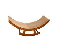 Fcuajdkq Cama de Madera para Gatos con Tablero Rascador Desmontable para Gatos, Rascador de Papel Corrugado Desgastado, Juguete para Moler Garras para Gatos L