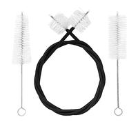 Fcuajdkq - Cepillo de cuerda para limpieza (cepillo de pistón) Cepillo de boca conjunto de limpieza de piezas de metal negro y + melena