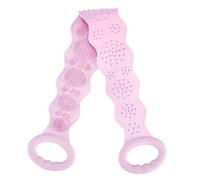 Fcuajdkq Cepillo para el Cuerpo de Silicona Toalla de Baño Cinturón Cepillo de Ducha Exfoliante para el Cuerpo Exfoliante Cinturón Arandela Después de la Ducha Rosa