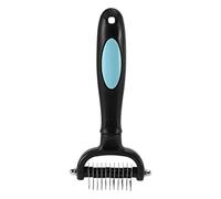 Fcuajdkq - Cepillo para mascotas (cepillo de gato, perro, aseo, peine de acero inoxidable, deshedding y desengrase, rastrillo, cepillo de gato, perro, herramientas para el cabello