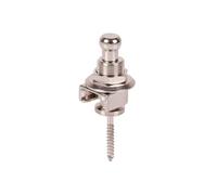 Fcuajdkq - Cerradura de correa para guitarra, pernos prisioneros de bajo de metal anti-off, cerradura de guitarra fácil de instalar, fácil de usar, color plateado