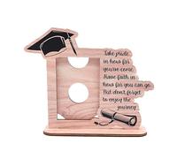 Fcuajdkq Clase de 2024 de GraduacióN Mesa de Madera de Fotos de GraduacióN Adornos de Escritorio para el Hogar Apto para Retratos Verticales,C