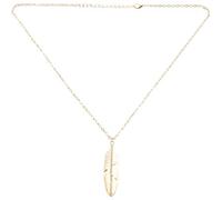 Fcuajdkq - Colgante de pluma para mujer, cadena larga, suéter, cadena de declaración de , aleación