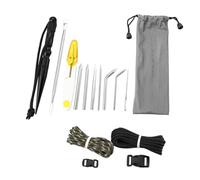 Fcuajdkq Conjunto de Herramientas de Anudos Paracord Conjunto de Marlinspike de Acero Inoxidable Agujas de Cordones de Costura y Herramientas de Anudos de Suavizado