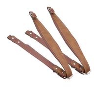 Fcuajdkq Correa de acordeón acolchada para acordeón bajo de piel sintética, correas de arnés de hombro, cinturón ajustable para acordeón bajo 16-120, marrón, instalación fácil, fácil de usar