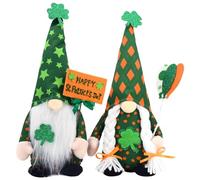Fcuajdkq DecoracióN de Gnomos del DíA de San Patricio Decoraciones del DíA de San Patricio Adornos de Gnomos de Felpa Irlandeses para el Hogar