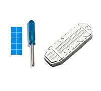 Fcuajdkq Disco Duro Móvil de Estado Sólido de Alta Velocidad SSD M.2 NVME de 10 Gbps Caja JMS583 Control con USB Type-C de Doble Cabezal